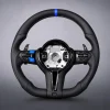 BMW M3 Style D-Shaped Sports Steering Wheel – Blue M1/M2